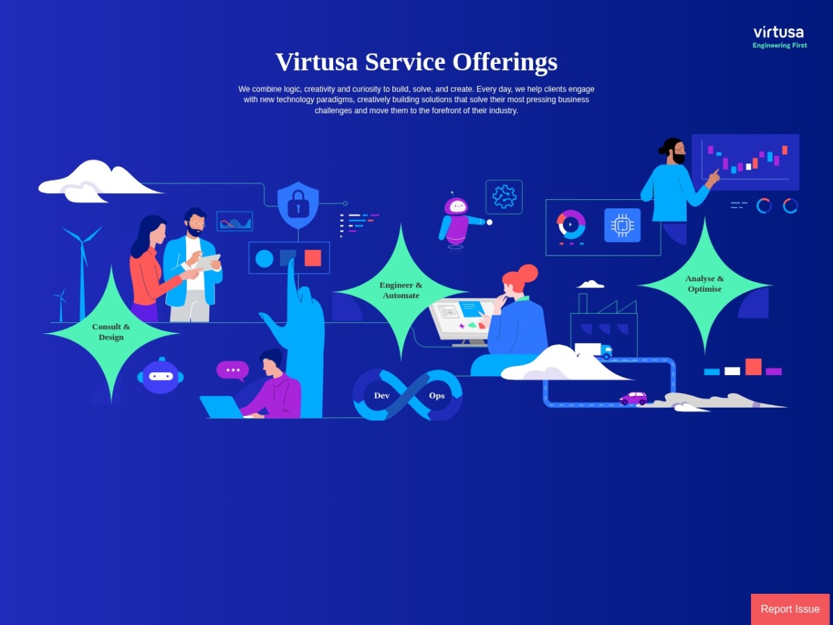 Service Offerings - Level Deep Interactive Infographic